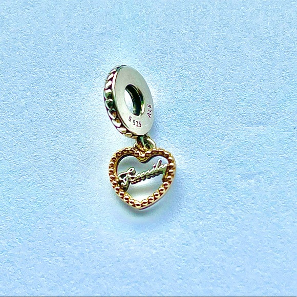 Pandora Jewelry - PANDORA Dangle Family Heart Charm Silver 14K Gold.